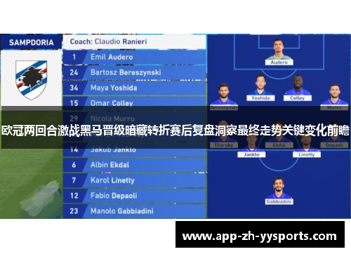 欧冠两回合激战黑马晋级暗藏转折赛后复盘洞察最终走势关键变化前瞻